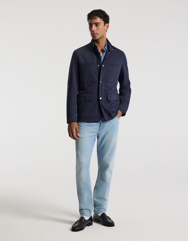 Calibre - Stand Collar Utility Jacket Navy