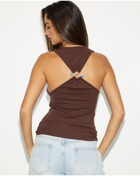 Dazie - Palmetto Racer Tank Top