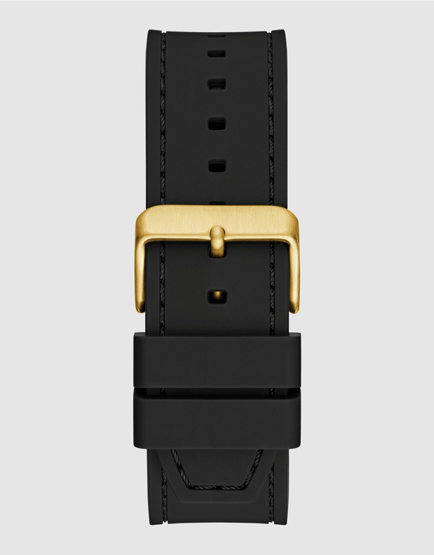 GUESS - Guess Men's Black Gold Tone 41.5mm Analogue Watch