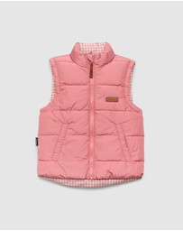Crywolf - REVERSIBLE ECO-VEST Rose Gingham