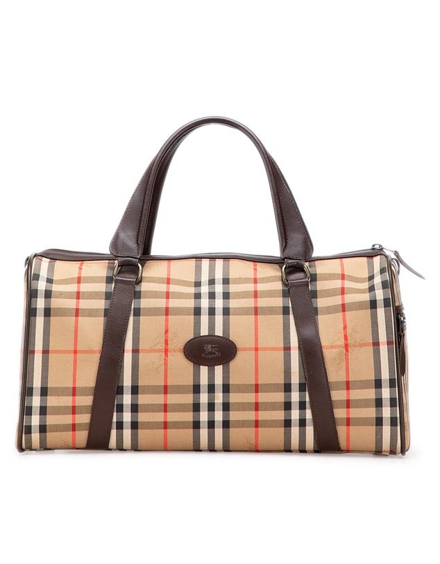 Pre-Loved by Azura Reborn - Pre-Loved Haymarket Check Canvas Travel Bag