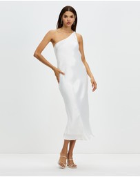 Third Form - Running Water Bias One Shoulder Dress