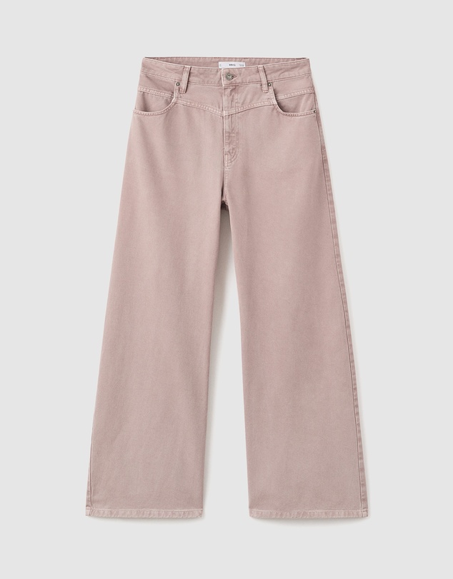 M.N.G - Wide-Leg Mid-Rise Loose-Fit Jeans