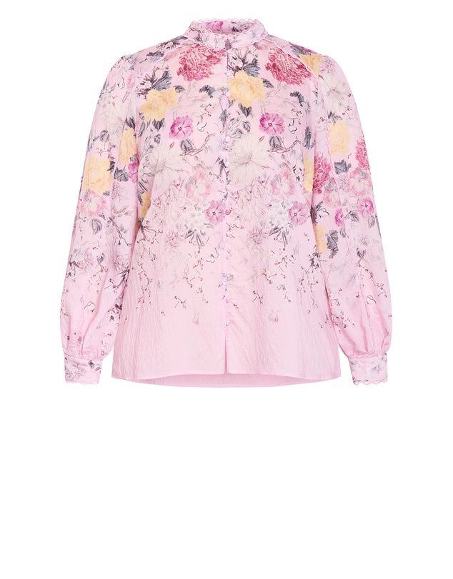 City Chic - Gianna Botanical Print Shirt