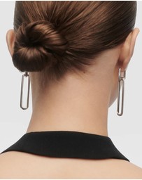 PDPAOLA - Rodeo Drop Silver Earrings