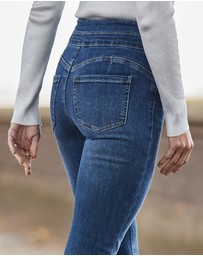 Sosandar - Contour Waist Slim Leg Jeans