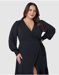 Pink Dusk by Curve Project - Hanky Panky Wrap Dress
