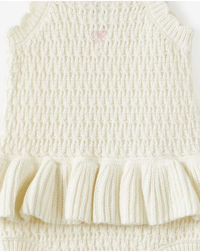 Cotton On Kids - Baby Organic Knit Sleeveless Peplum Bubbysuit
