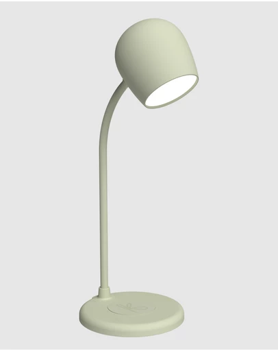 Kreafunk - Kreafunk Ellie Lamp W/ Qi Charger And Bluetooth Speaker - Dusty Olive