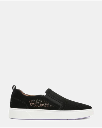 Vionic - Kimmie Perf Slip-On Sneaker - Black Suede
