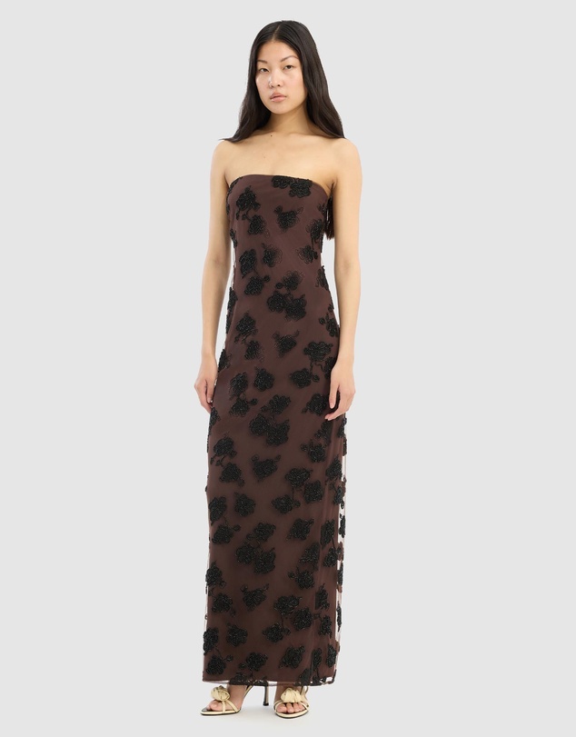 ROTATE - Beaded Maxi Tube Dress