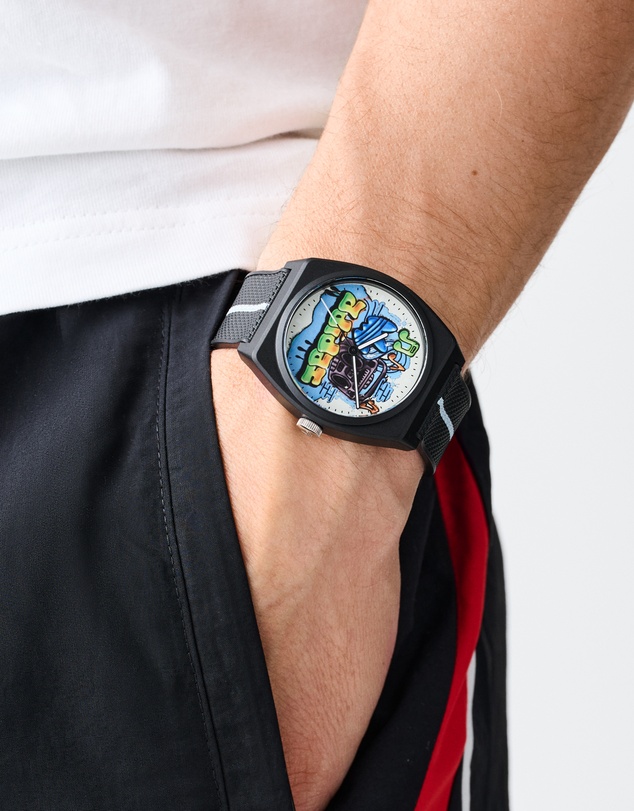 adidas Originals - Project Two Graphic38mm Black Resin Watch