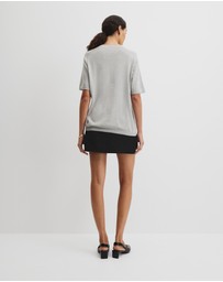 Country Road - Organically Grown Cotton Blend Cashmere Blend T-shirt