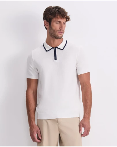 Sportscraft - Brookes 1/4 Zip Knit Polo