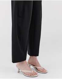 St. Agni - Woven Thong Heels