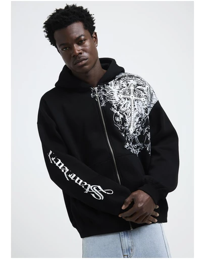 Standard - Crucifix Zip Hoodie
