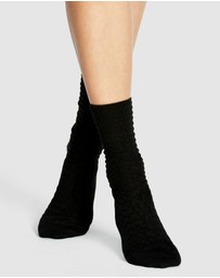 Levante - 3 Pack 100% Textured Cotton Sock