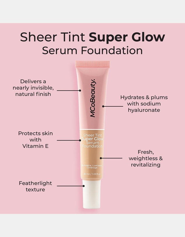 MCoBeauty - Sheer Tint Super Glow Serum Foundation - 0.5-2 (Very Light)