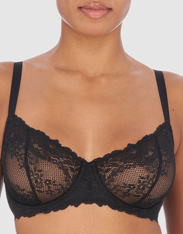 Natori - Heavenly Wired Convertible Sheer Lace Balconette Bra