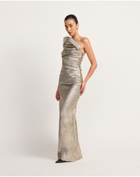 TOJHA - Tacoma Dress - Metallic Champagne
