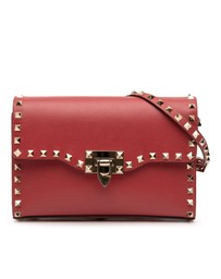 Pre-Loved by Azura Reborn - Pre-Loved Small Leather Rockstud Flap Crossbody