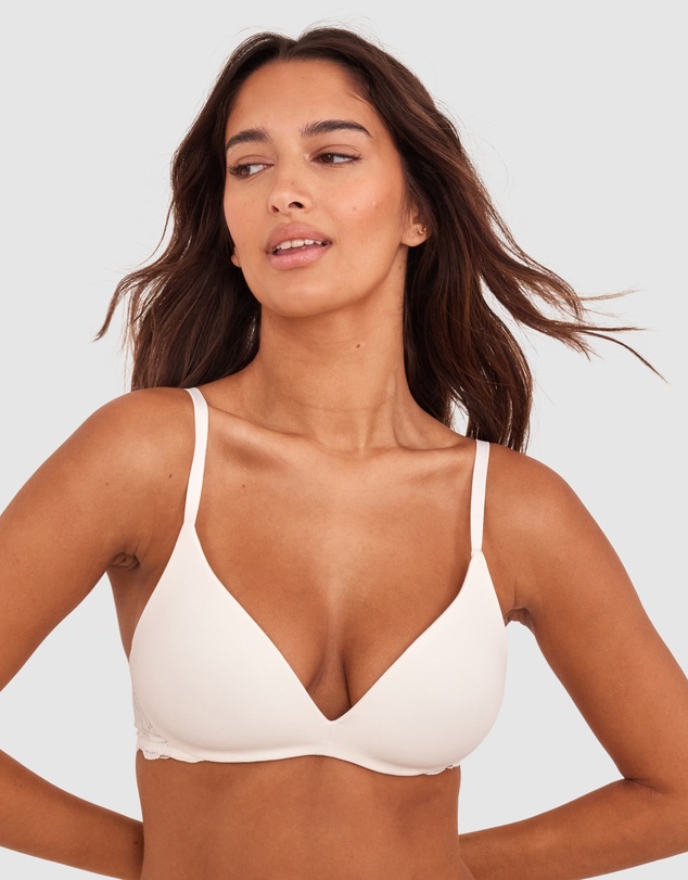 Bras N Things - NKD Push Up Wirefree Bra - Ivory