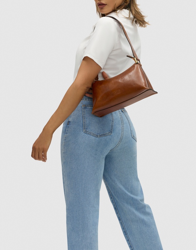 Florence - The Laura Tan Leather Shoulder Bag
