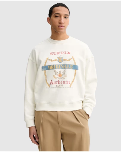 GUESS Originals - GUESS Originals Boxy Graphic Crewneck Sweatshirt