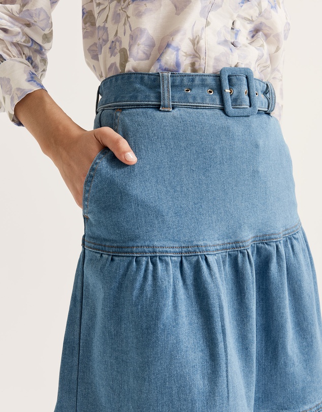 Review - Piper Denim Midi Skirt