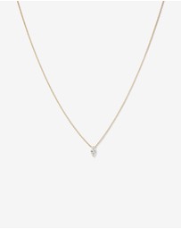 Michael Hill - 0.30 Carat TW Marquise Cut Laboratory-Grown Diamond Solitaire Necklace in 10kt Yellow Gold