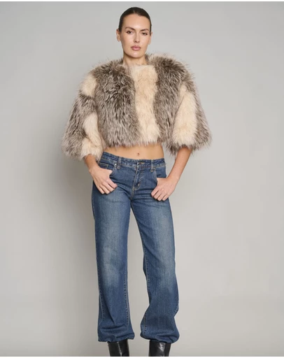 Love and Nostalgia - Little Fur Coat - Stripe