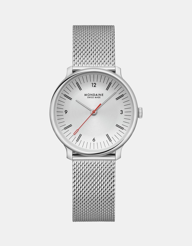 Mondaine - Mondaine Doppio Stainless Steel 33mm Watch