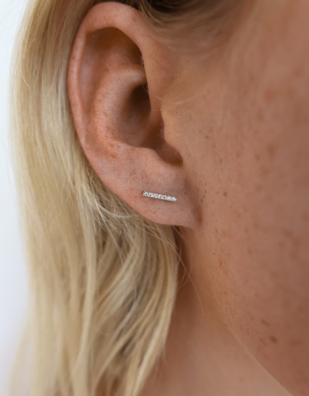 Luna Rae - Sterling Silver - Sophia Diamond Studs