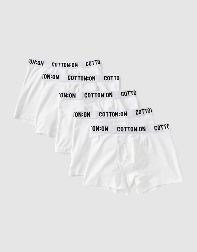 Cotton On - 5-Pack Organic Cotton Trunks
