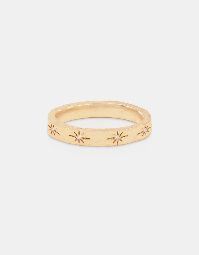 By Charlotte - Gold Stardust Ring