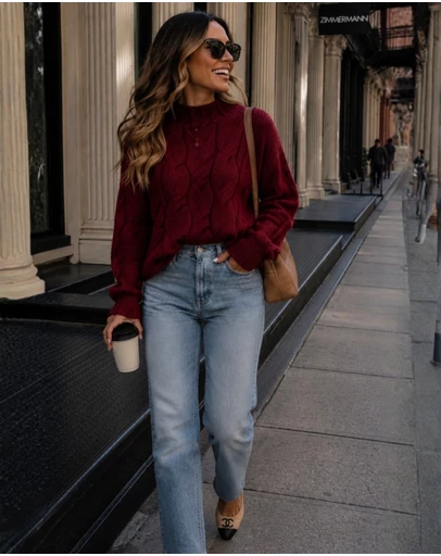 Esther & Co - Hadi Knit - Wine