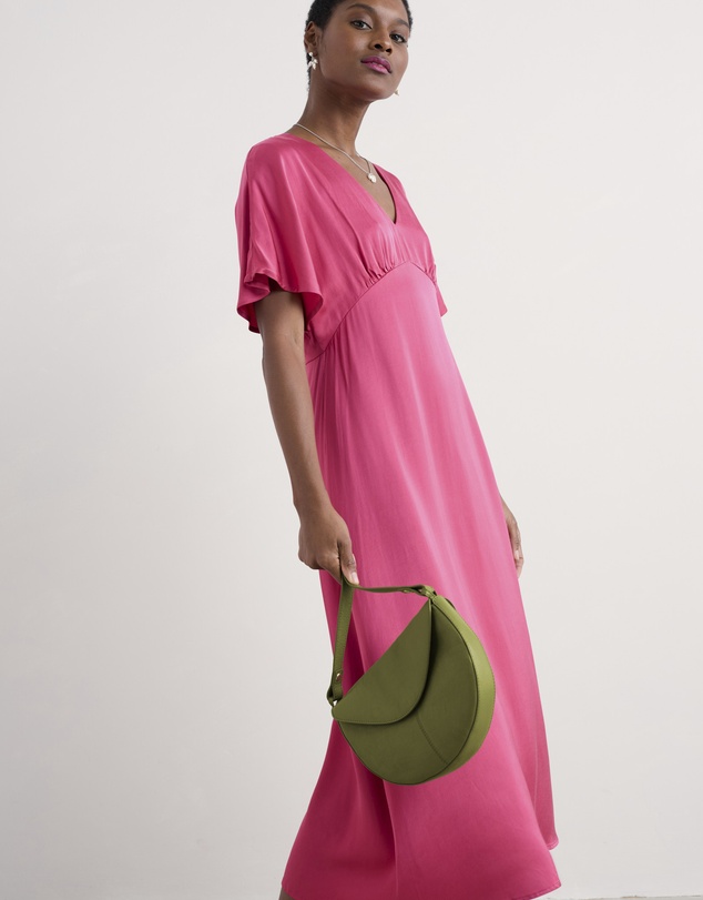 Seasalt - Seasalt Cornwall Pink Evenglow Satin Dress