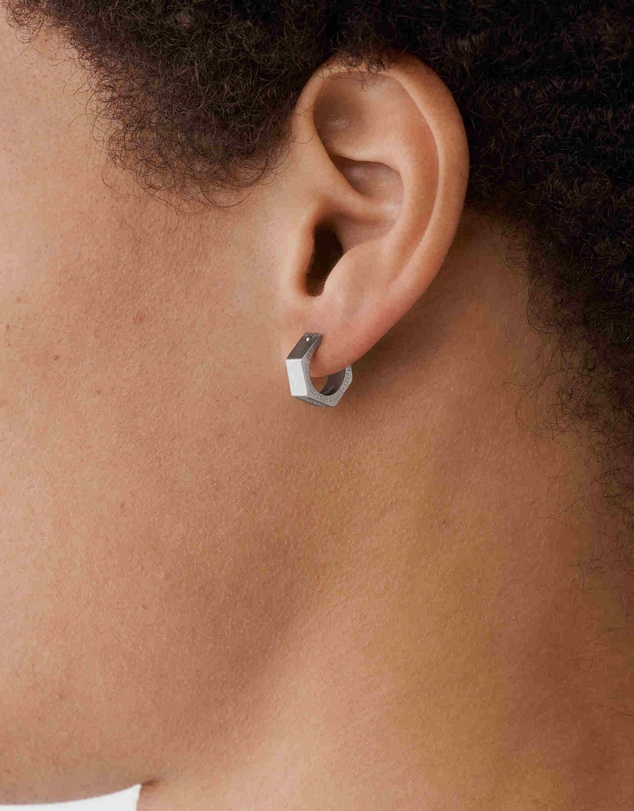 Diesel - Steel Silver-Tone Earring