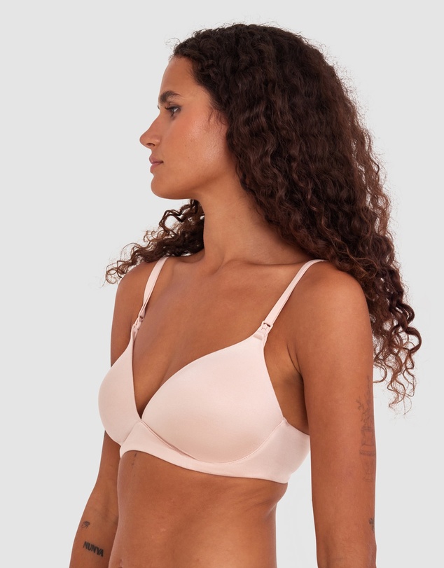 Bras N Things - Body Bliss Contour Maternity Wirefree Bra - Blush Pink