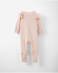 Cotton On Kids - Growie Long Sleeve Rib Romper
