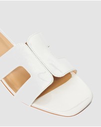 Dune London - Loupe - White Patent