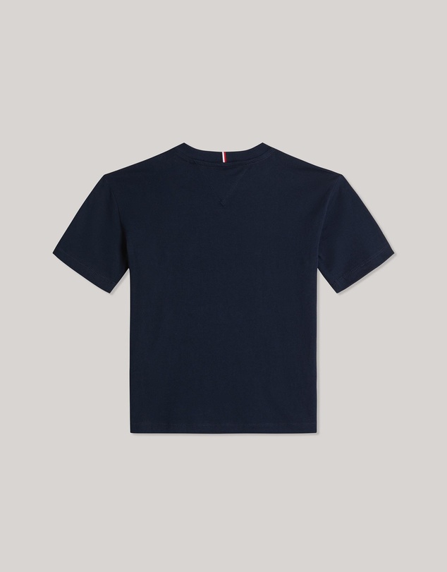 Tommy Hilfiger - Flag Embroidery Crew Neck T-Shirt - Kids