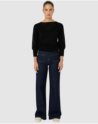 SACHA DRAKE - Chloe 3/4 Sleeve Knit Top