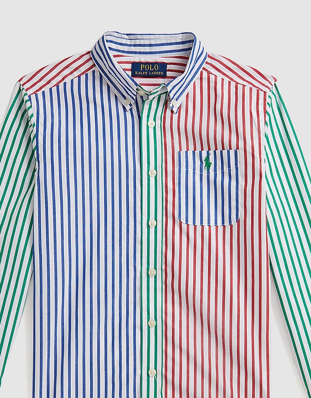 Polo Ralph Lauren - Striped Cotton Poplin Fun Shirt - Teens