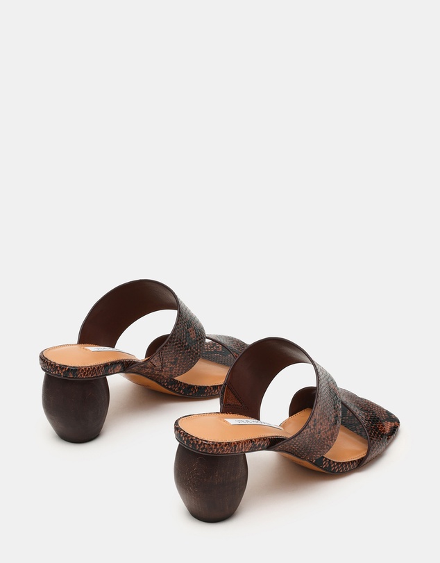 Steve Madden - Nola Brown Snake Heels