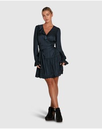 Belle & Bloom - Wild Flower Embroidered Wrap Dress