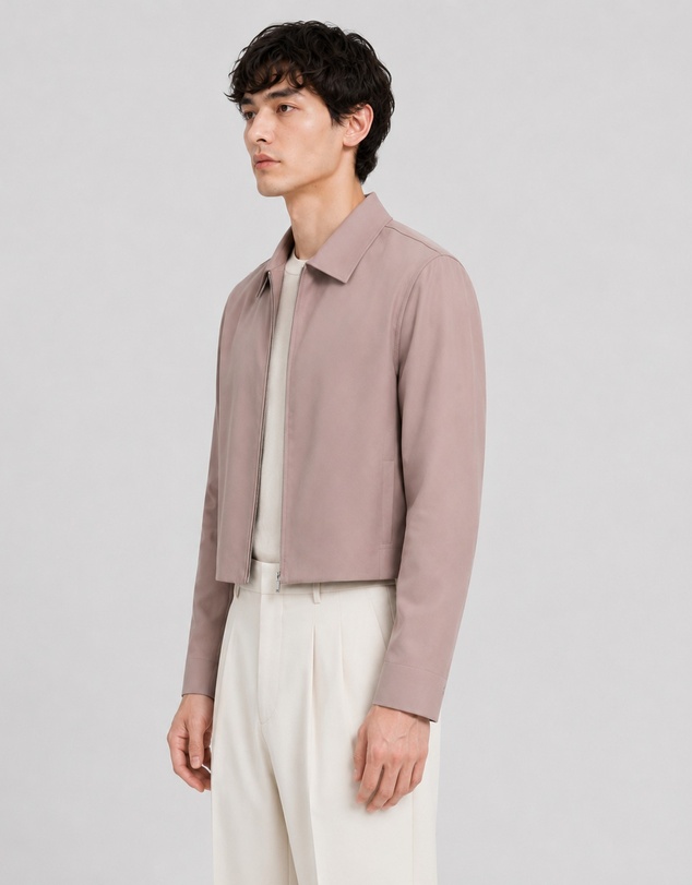 Justin Cassin - Judd Cropped Zipper Jacket