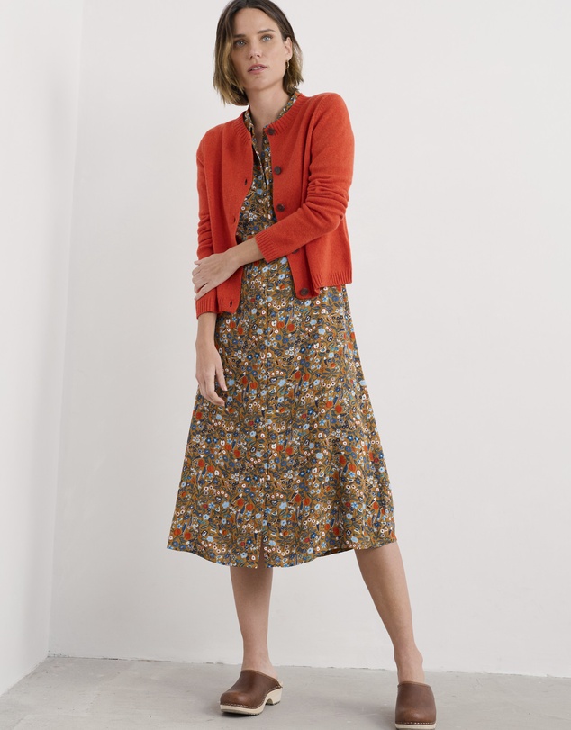 Seasalt - Seasalt Cornwall Orange Tern Tide Cardigan