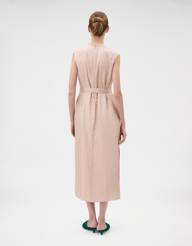 Oroton - Ribbon Trim Silk Sheath Dress
