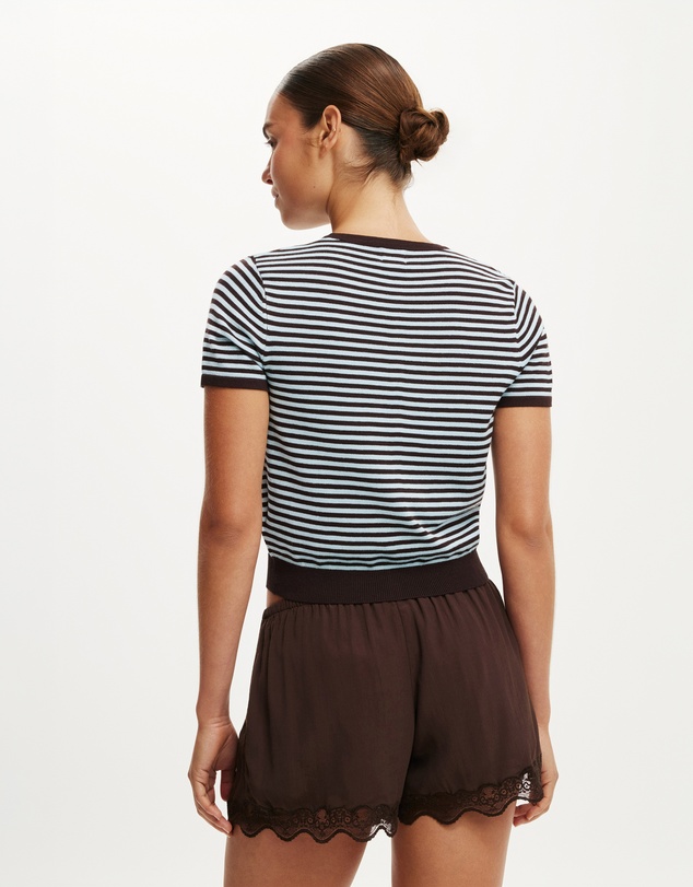 Cotton On - Cap Sleeve Crew Cardigan